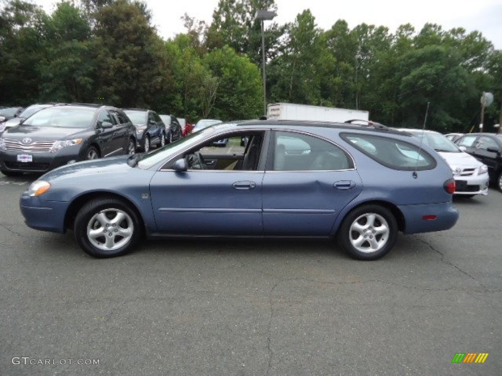 2000 Taurus SE Wagon - Graphite Blue Metallic / Medium Graphite photo #4