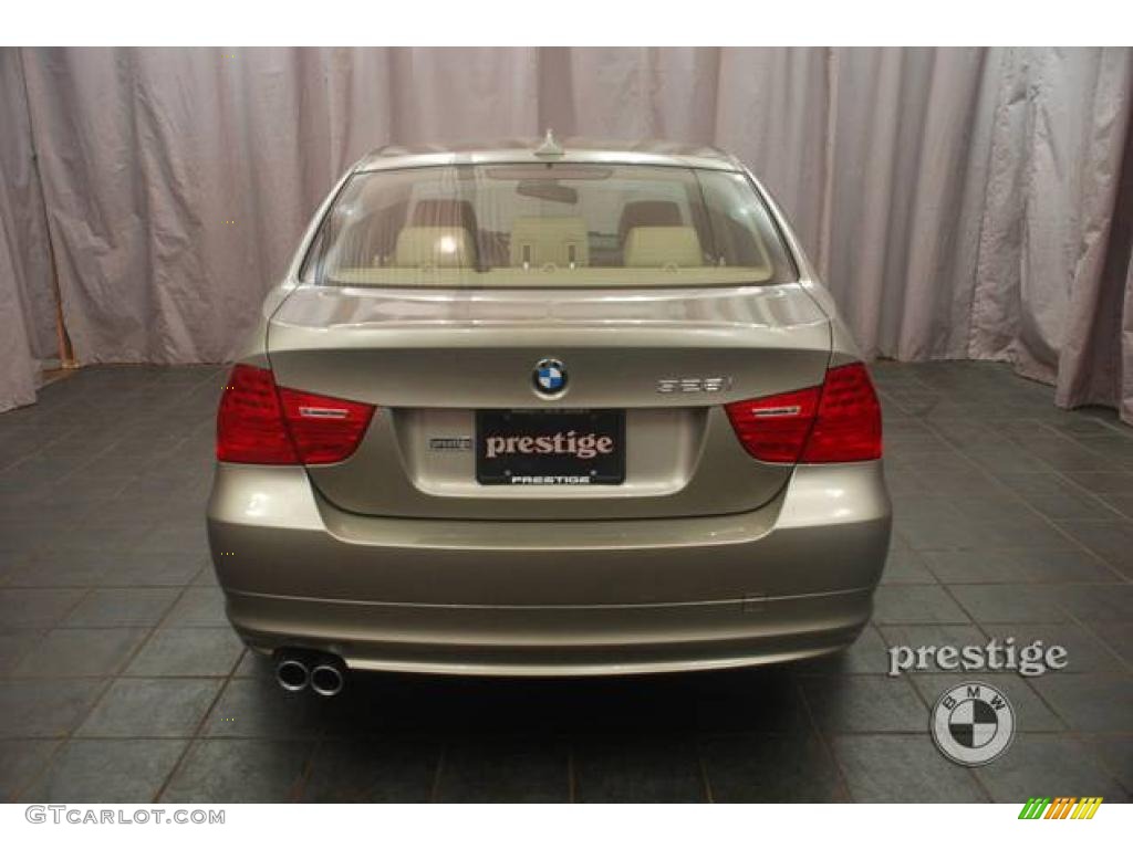 2009 3 Series 328xi Sedan - Platinum Bronze Metallic / Beige photo #2