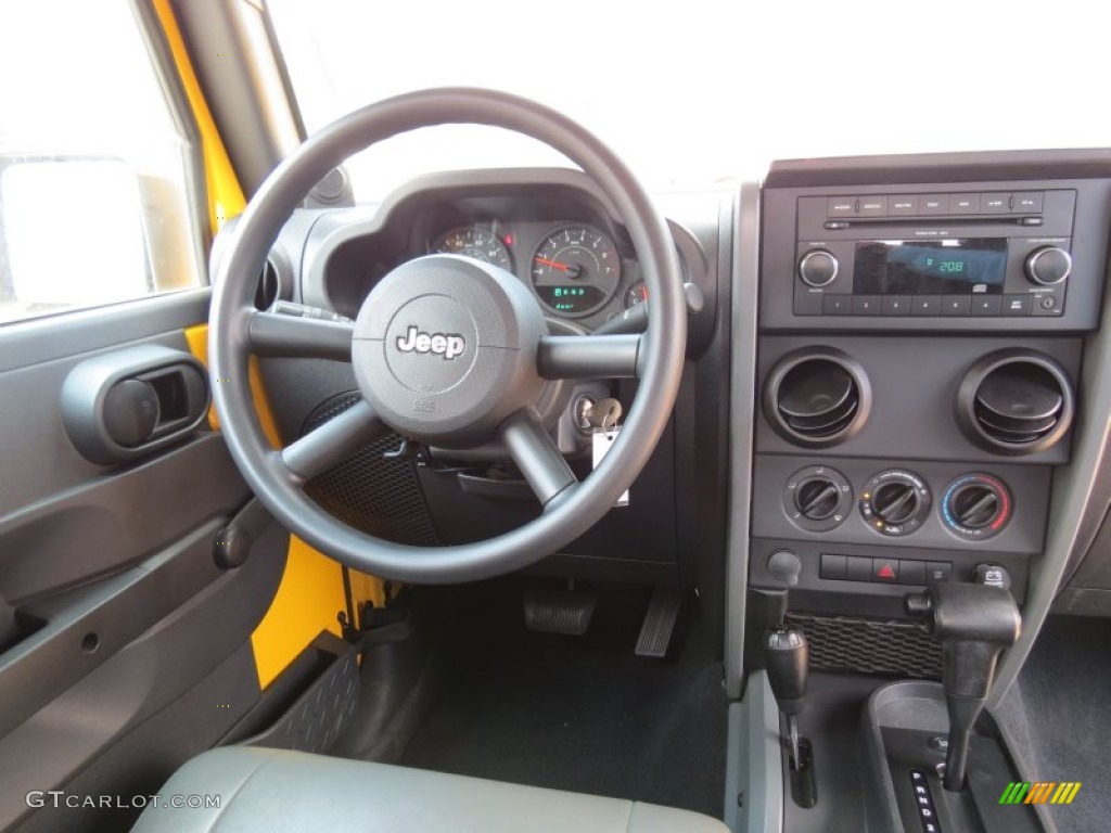 2009 Jeep Wrangler X 4x4 Dark Slate Gray/Medium Slate Gray Dashboard Photo #69706020