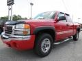 2004 Fire Red GMC Sierra 2500HD SLE Extended Cab 4x4  photo #3