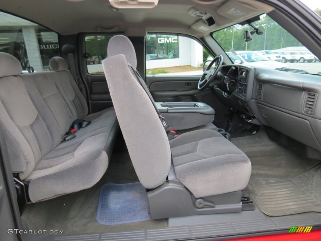 Dark Pewter Interior 2004 GMC Sierra 2500HD SLE Extended Cab 4x4 Photo #69706620