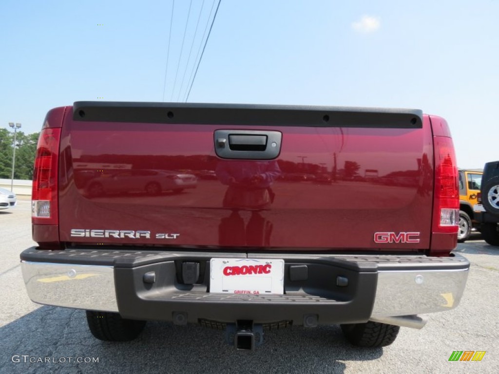 2013 Sierra 1500 SLT Crew Cab - Sonoma Red Metallic / Cocoa/Light Cashmere photo #5