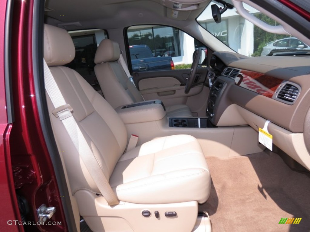 2013 Sierra 1500 SLT Crew Cab - Sonoma Red Metallic / Cocoa/Light Cashmere photo #13