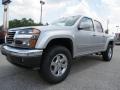 2012 Pure Silver Metallic GMC Canyon SLE Crew Cab  photo #3