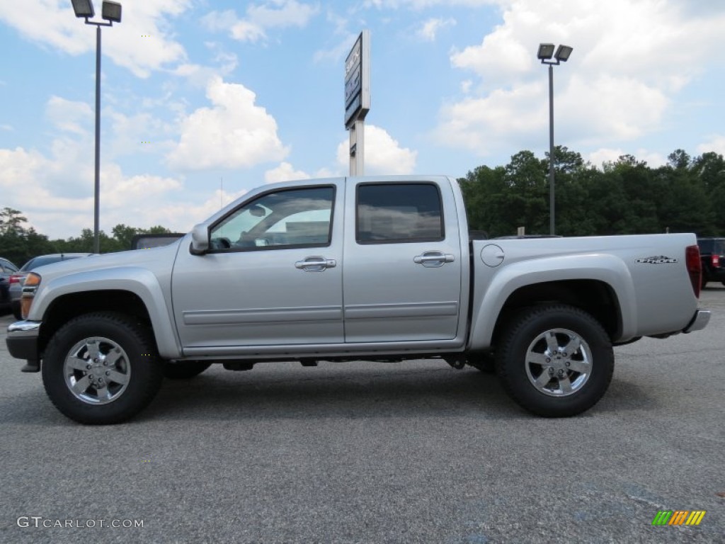 Pure Silver Metallic 2012 GMC Canyon SLE Crew Cab Exterior Photo #69707576
