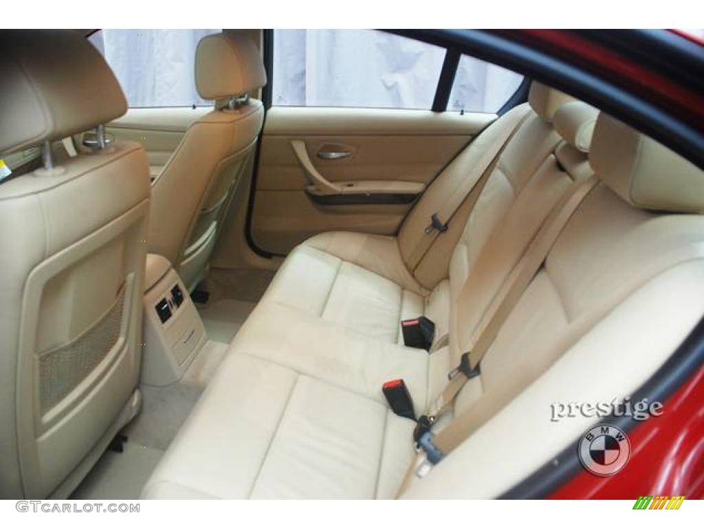 2009 3 Series 328xi Sedan - Crimson Red / Beige photo #13