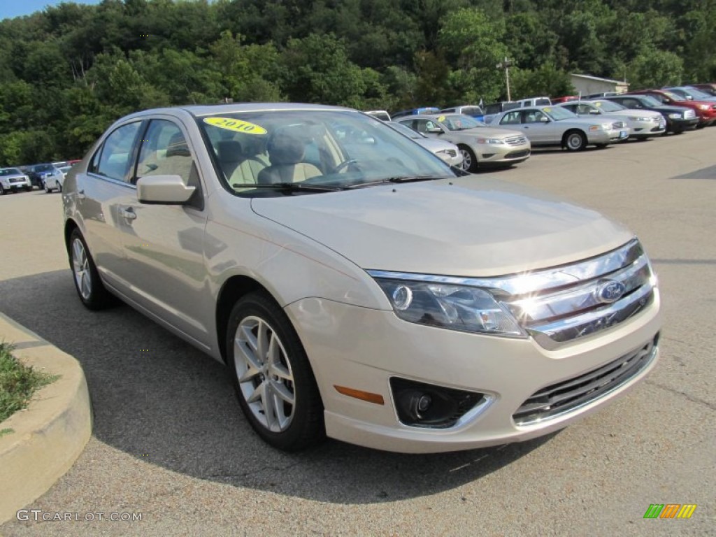 2010 Fusion SEL V6 - Smokestone Metallic / Camel photo #5