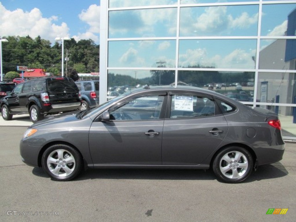 Carbon Gray 2007 Hyundai Elantra SE Sedan Exterior Photo #69710114
