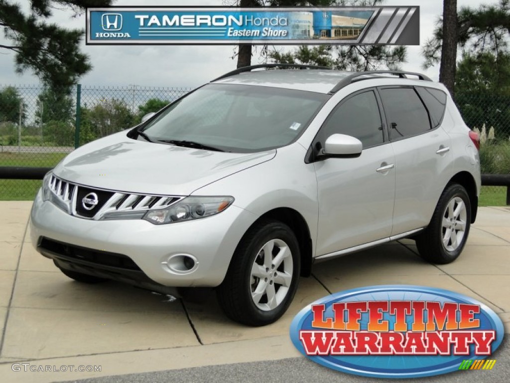 2009 Murano S - Brilliant Silver Metallic / Black photo #1