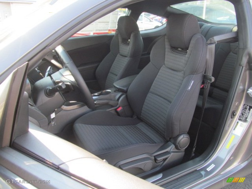 Black Cloth Interior 2013 Hyundai Genesis Coupe 2.0T Photo #69710355