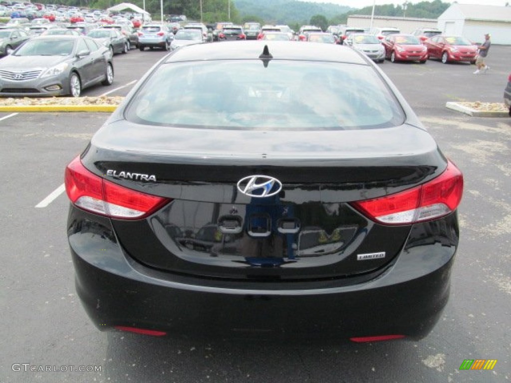 2013 Elantra Limited - Black / Black photo #5