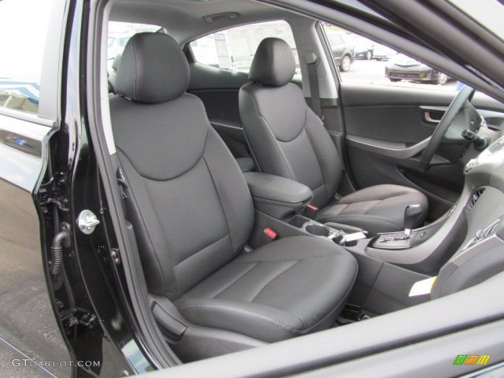 2013 Elantra Limited - Black / Black photo #6