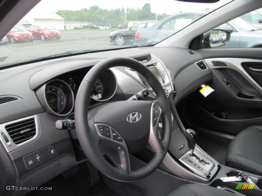2013 Elantra Limited - Black / Black photo #7