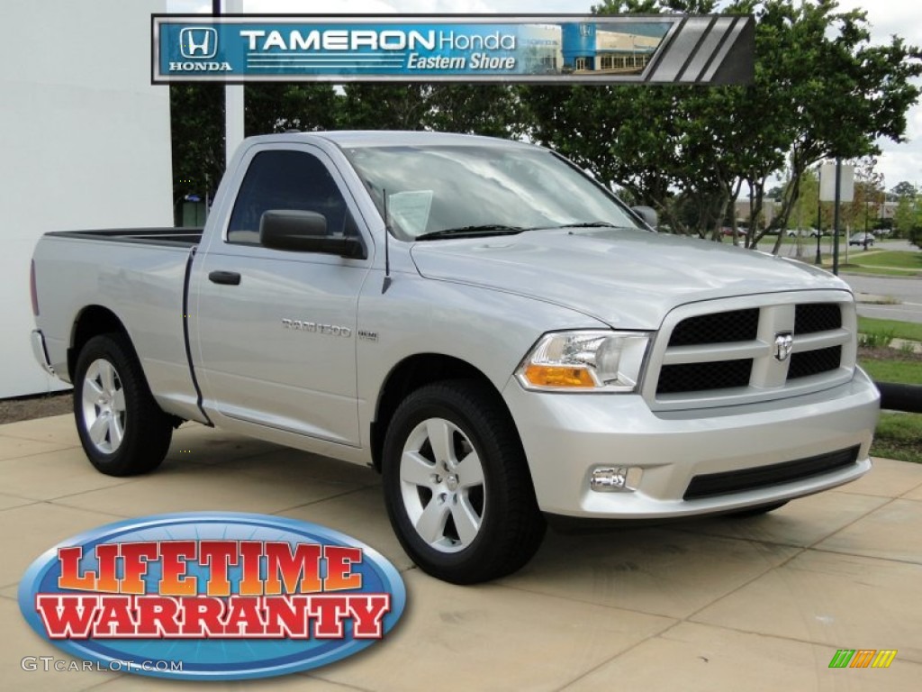 2011 Ram 1500 Express Regular Cab - Bright Silver Metallic / Dark Slate Gray/Medium Graystone photo #1