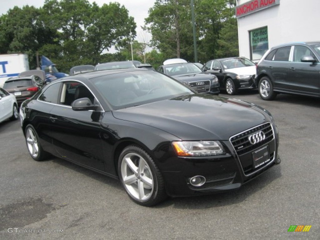 2009 A5 3.2 quattro Coupe - Brilliant Black / Black photo #2