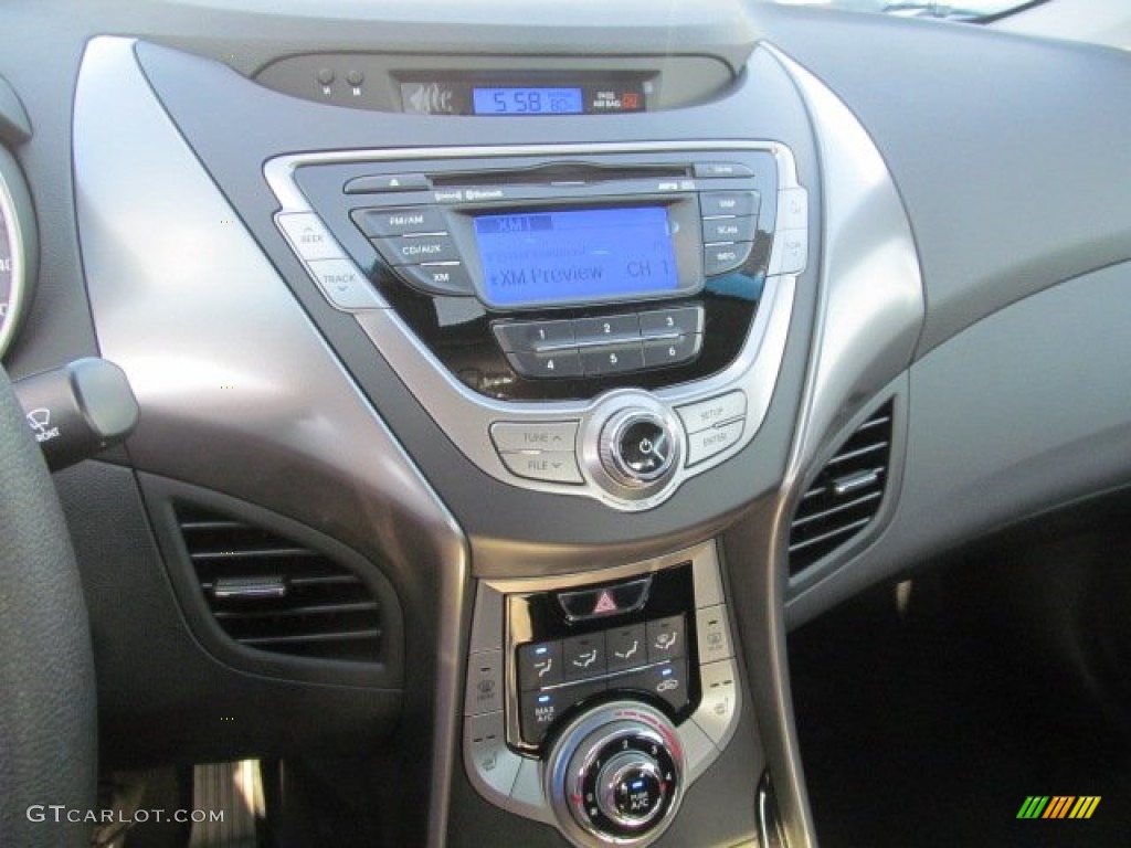 2013 Elantra Coupe GS - Monaco White / Black photo #8