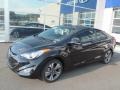 2013 Black Noir Pearl Hyundai Elantra Coupe SE  photo #1