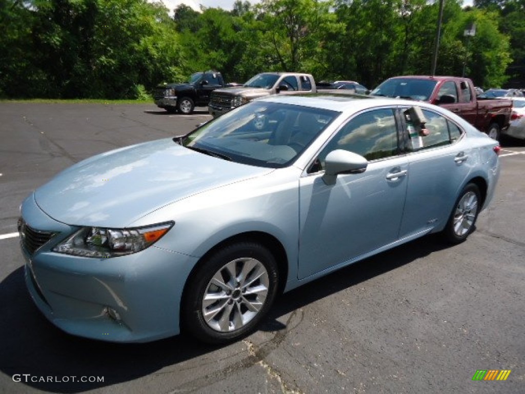 2013 ES 300h Hybrid - Cerulean Blue Metallic / Parchment photo #8