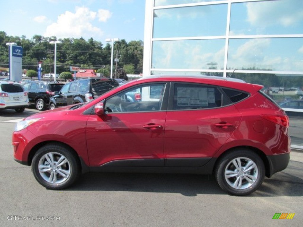Garnet Red 2013 Hyundai Tucson GLS AWD Exterior Photo #69712041