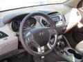 Taupe Steering Wheel Photo for 2013 Hyundai Tucson #69712074