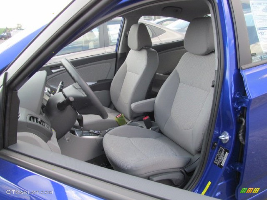 Gray Interior 2013 Hyundai Accent GLS 4 Door Photo #69712155