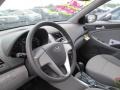 Gray 2013 Hyundai Accent GLS 4 Door Interior Color