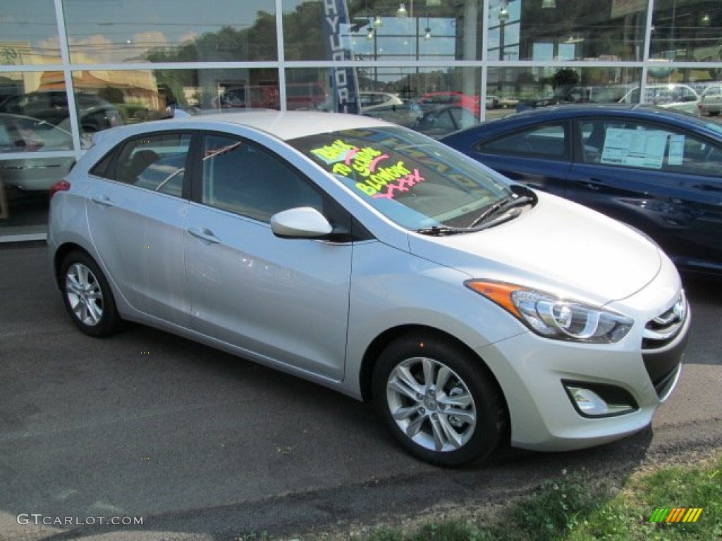 2013 Elantra GT - Shimmering Air Silver / Black photo #1