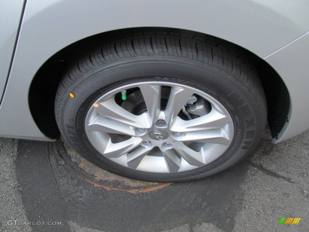 2013 Elantra GT - Shimmering Air Silver / Black photo #3