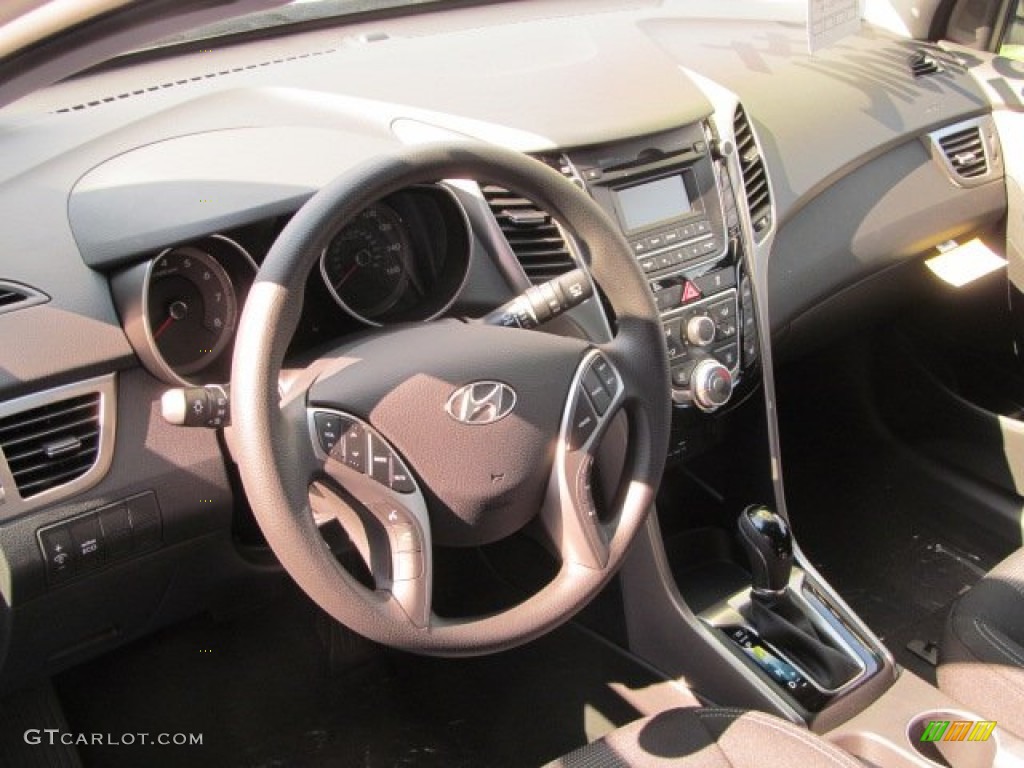 2013 Elantra GT - Shimmering Air Silver / Black photo #6