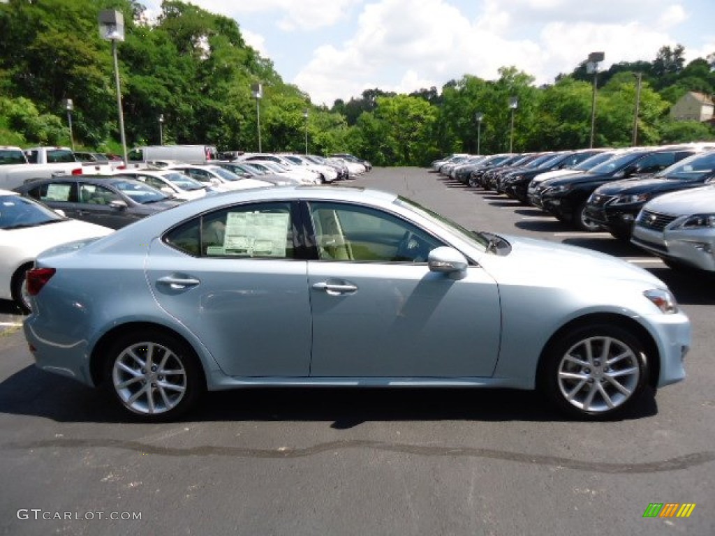 2012 IS 250 AWD - Cerulean Blue / Ecru photo #5