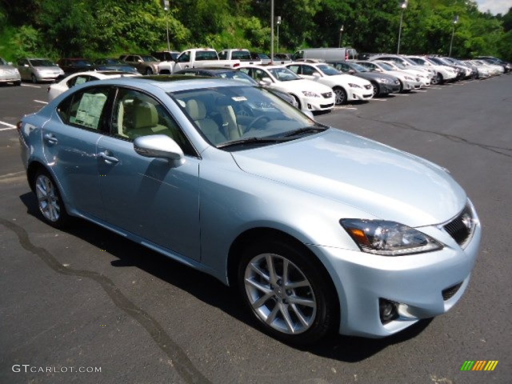 2012 IS 250 AWD - Cerulean Blue / Ecru photo #6
