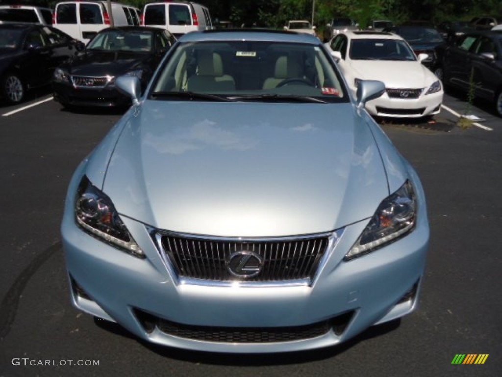 2012 IS 250 AWD - Cerulean Blue / Ecru photo #7