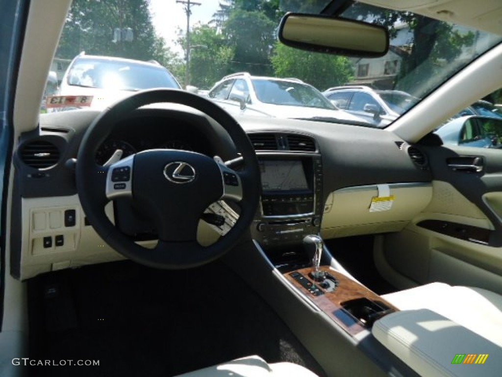 2012 IS 250 AWD - Cerulean Blue / Ecru photo #12