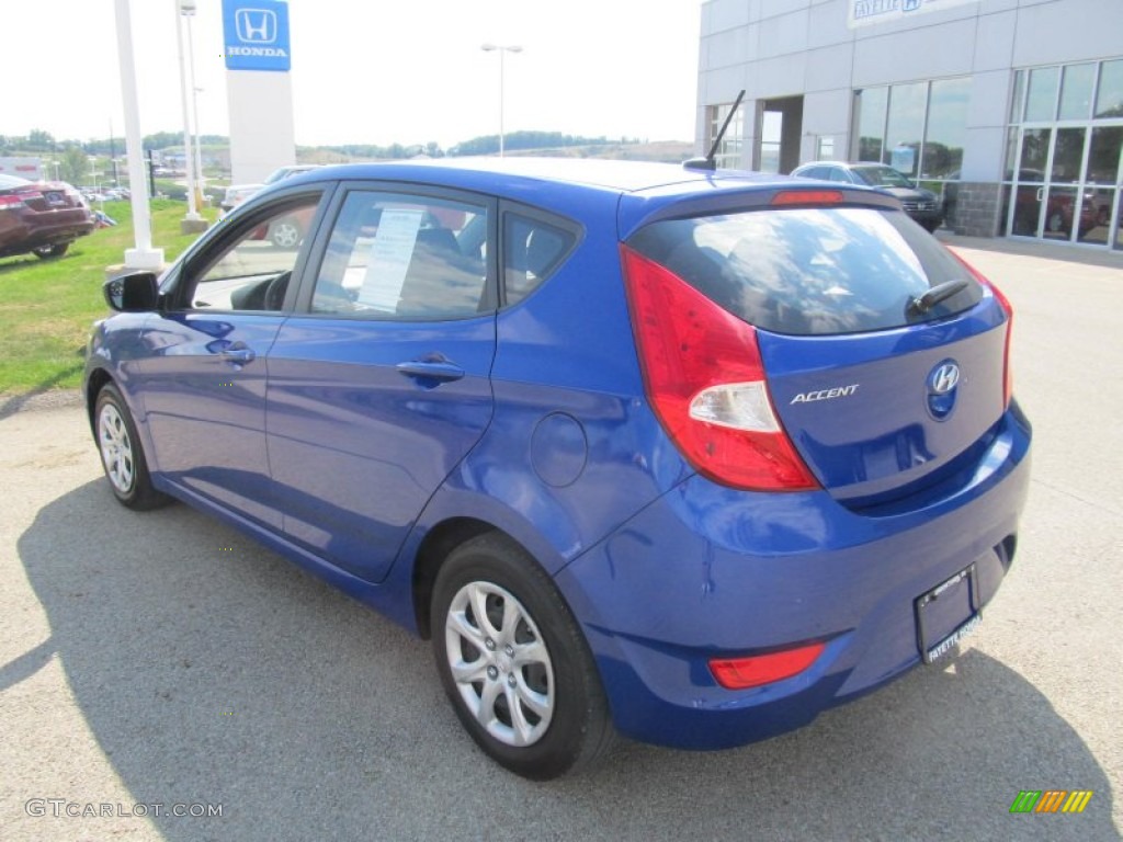 2012 Accent GS 5 Door - Marathon Blue / Black photo #15