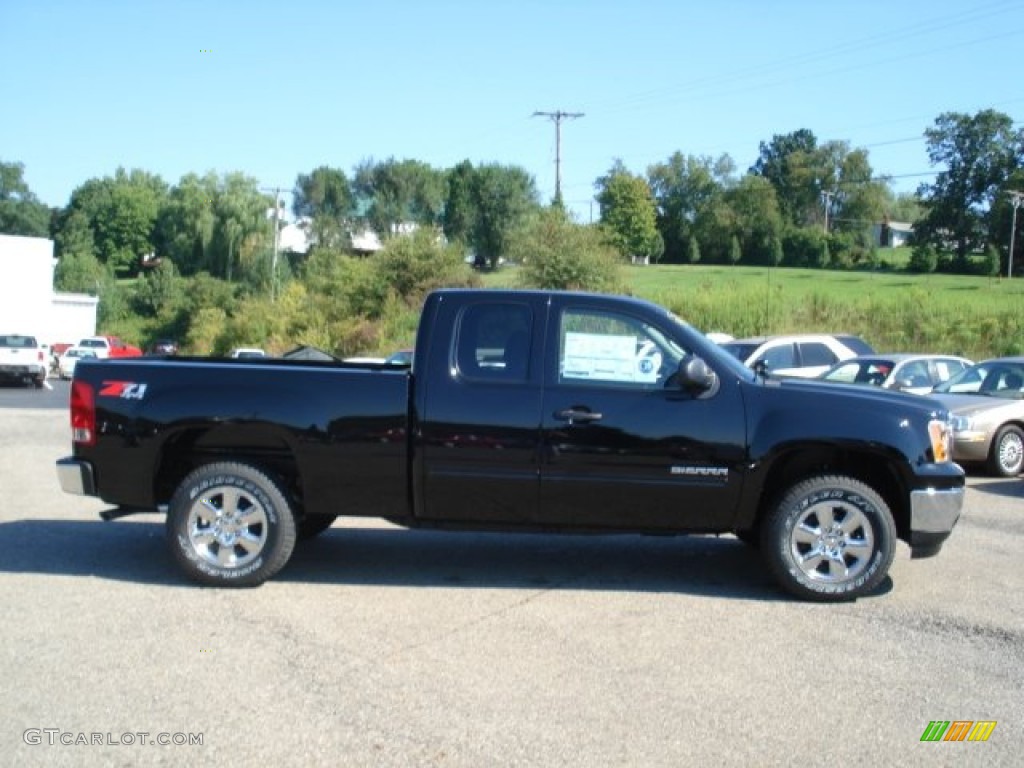 2013 Sierra 1500 SLE Extended Cab 4x4 - Onyx Black / Ebony photo #5