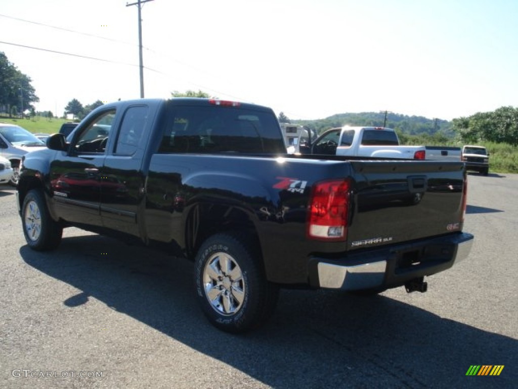 2013 Sierra 1500 SLE Extended Cab 4x4 - Onyx Black / Ebony photo #8