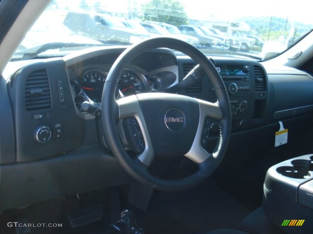 2013 Sierra 1500 SLE Extended Cab 4x4 - Onyx Black / Ebony photo #10