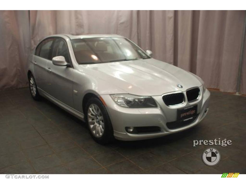 2009 3 Series 328xi Sedan - Titanium Silver Metallic / Black photo #7