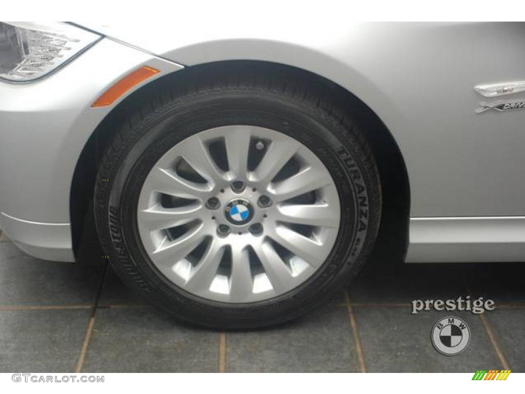 2009 3 Series 328xi Sedan - Titanium Silver Metallic / Black photo #8