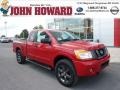 2012 Red Alert Nissan Titan SV King Cab 4x4  photo #1