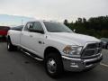 2011 Bright White Dodge Ram 3500 HD Laramie Crew Cab 4x4 Dually  photo #6