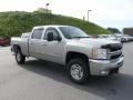 2007 Silver Birch Metallic Chevrolet Silverado 2500HD LTZ Crew Cab 4x4  photo #3