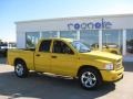 2004 Solar Yellow Dodge Ram 1500 SLT Quad Cab  photo #2