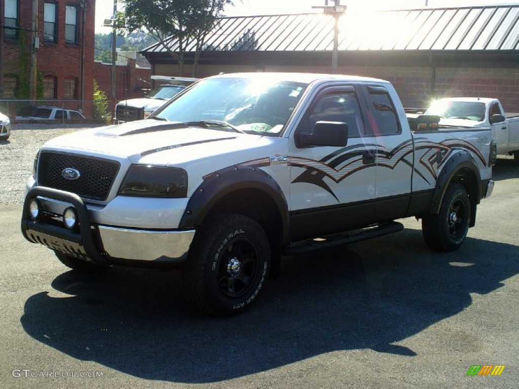 2006 F150 XLT SuperCab 4x4 - Silver Metallic / Medium/Dark Flint photo #4