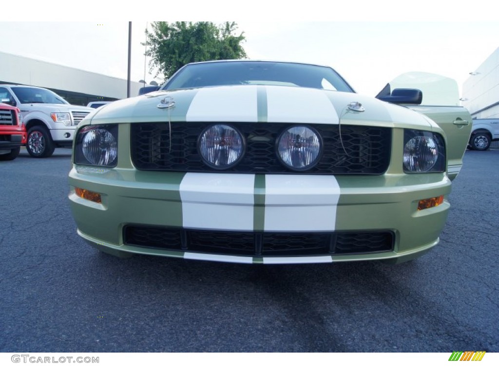 2006 Mustang GT Premium Coupe - Legend Lime Metallic / Light Parchment photo #19