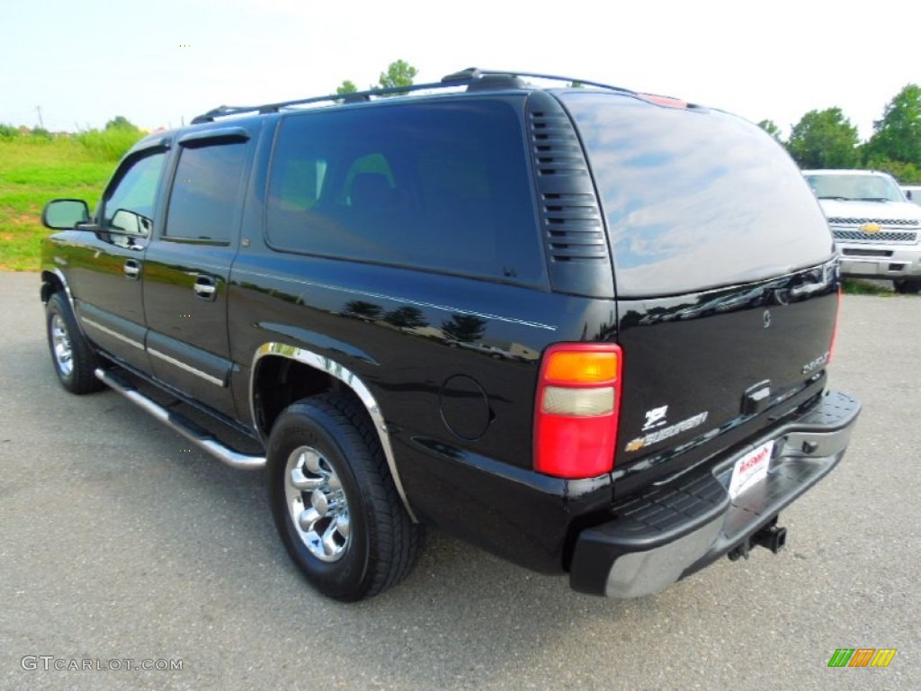 2003 Suburban 1500 LT 4x4 - Black / Tan/Neutral photo #5