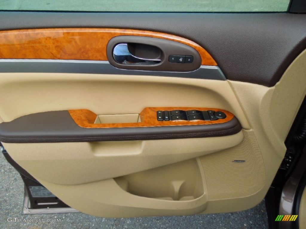 2012 Buick Enclave FWD Cashmere Door Panel Photo #69720774