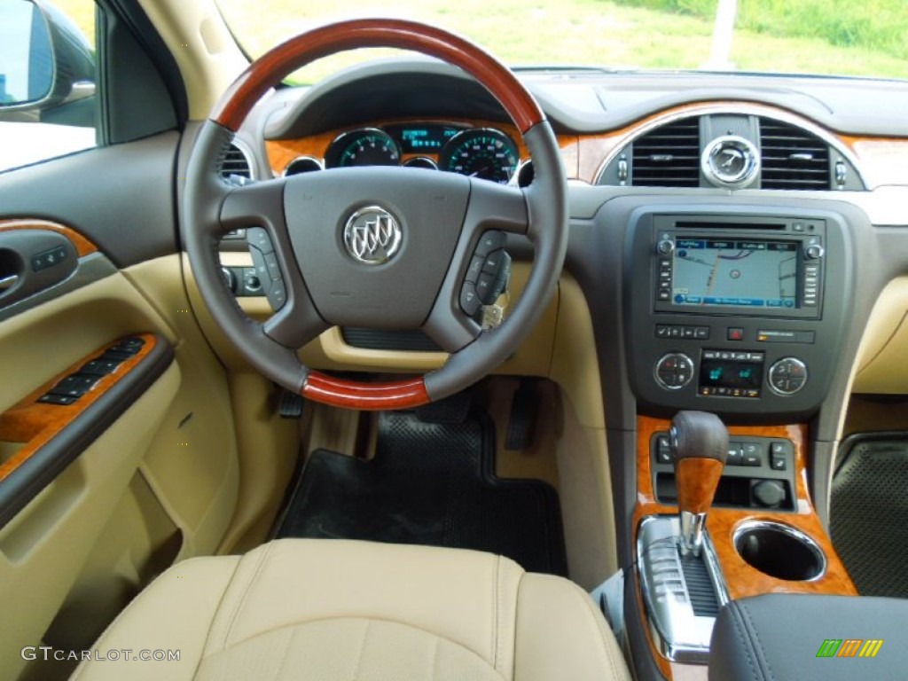 2012 Buick Enclave FWD Cashmere Dashboard Photo #69720798