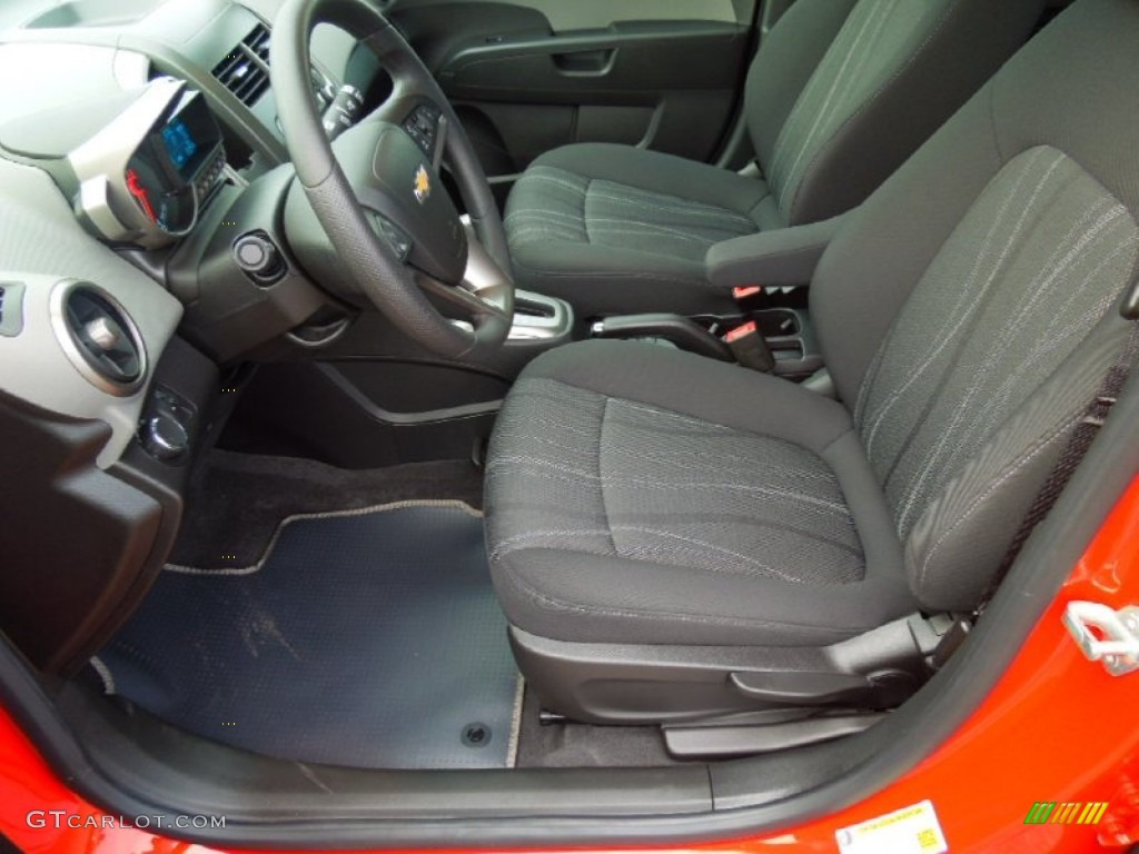 Jet Black/Dark Titanium Interior 2012 Chevrolet Sonic LT Hatch Photo #69720852