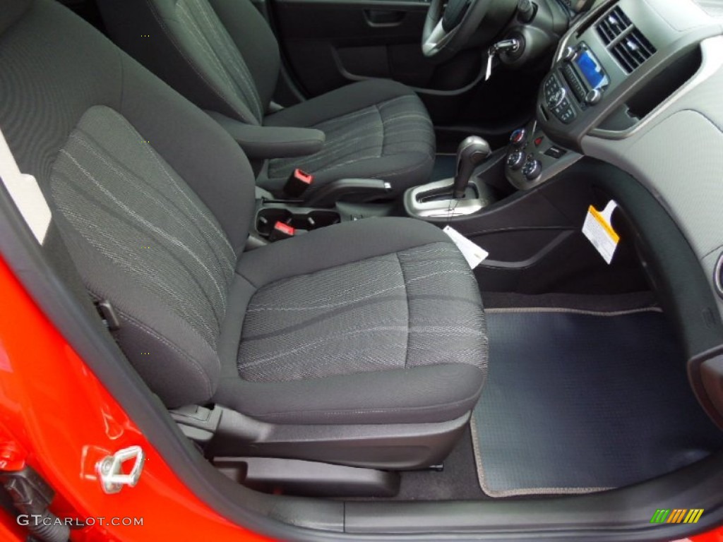 Jet Black/Dark Titanium Interior 2012 Chevrolet Sonic LT Hatch Photo #69720891